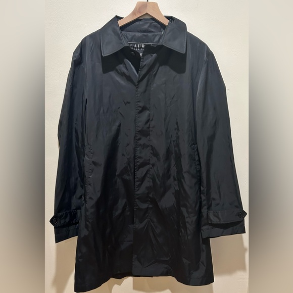 Ralph Lauren Jackets & Blazers - Lauren Ralph Lauren Black Packable Long Raincoat Trench Coat - Womens Size Small